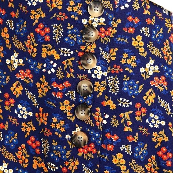 Madewell Side-Button A-Line Mini Skirt in Garden Party, sz 2 EUC - Picture 6 of 14